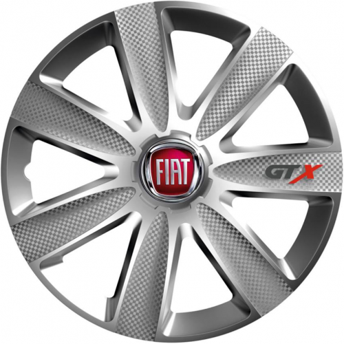 PUKLICE PRE FIAT 15" GTX silver 4ks